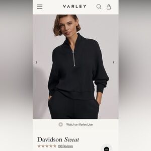 Varley Davidson Doublesoft Sweatshirt -S